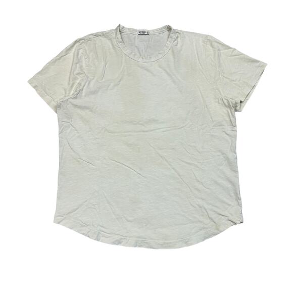 Buck Mason Curved Hem Cotton Slub Short Sleeve T Shirt Men's XL Minimalist - Picture 1 of 11